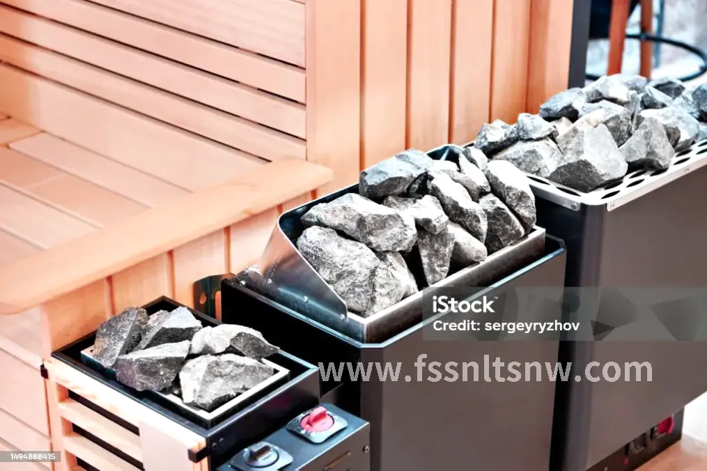 佛山汗蒸房内的能量石